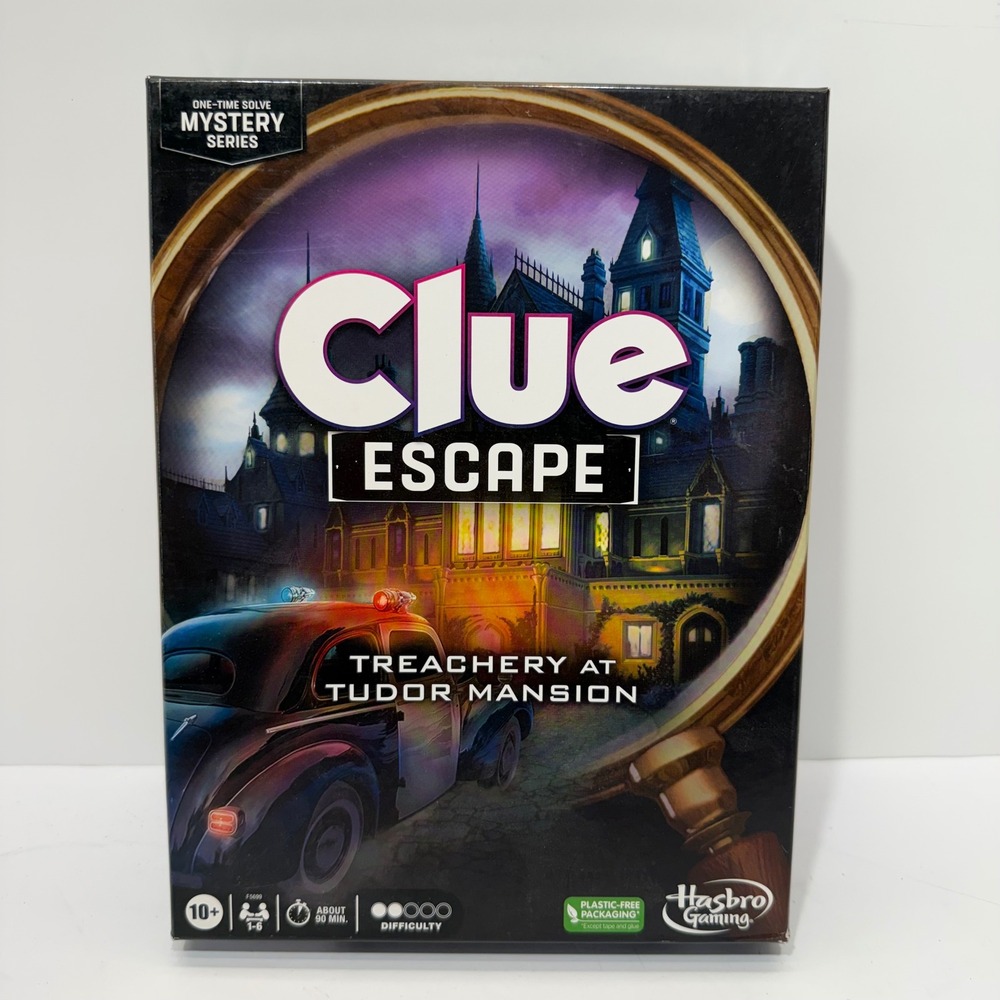 Hasbro Gaming Clue Escape Treachery at Tudor Mansion Board Game F5699 Mystery